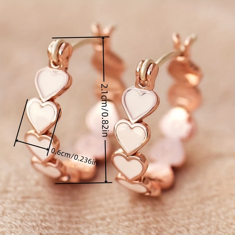 Vintage Style Copper Hoop Earrings for Women